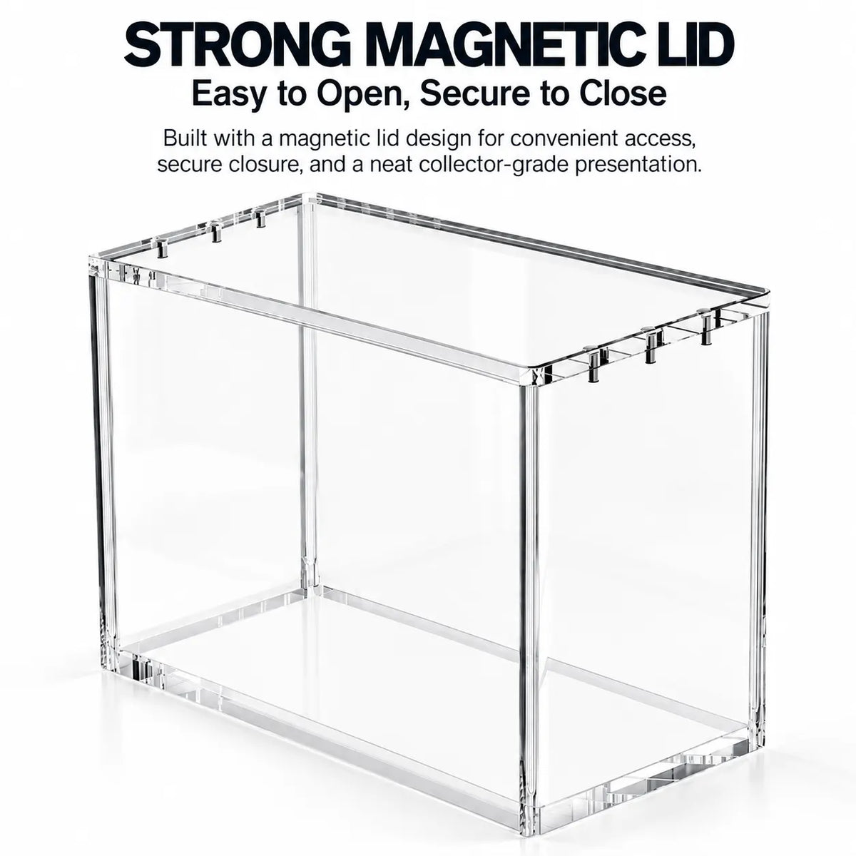Premium 5mm Acrylic ETB Display Case with Magnetic Lid for Pokémon Elite Trainer Box