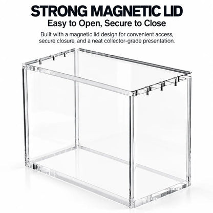 Premium 5mm Acrylic ETB Display Case with Magnetic Lid for Pokémon Elite Trainer Box