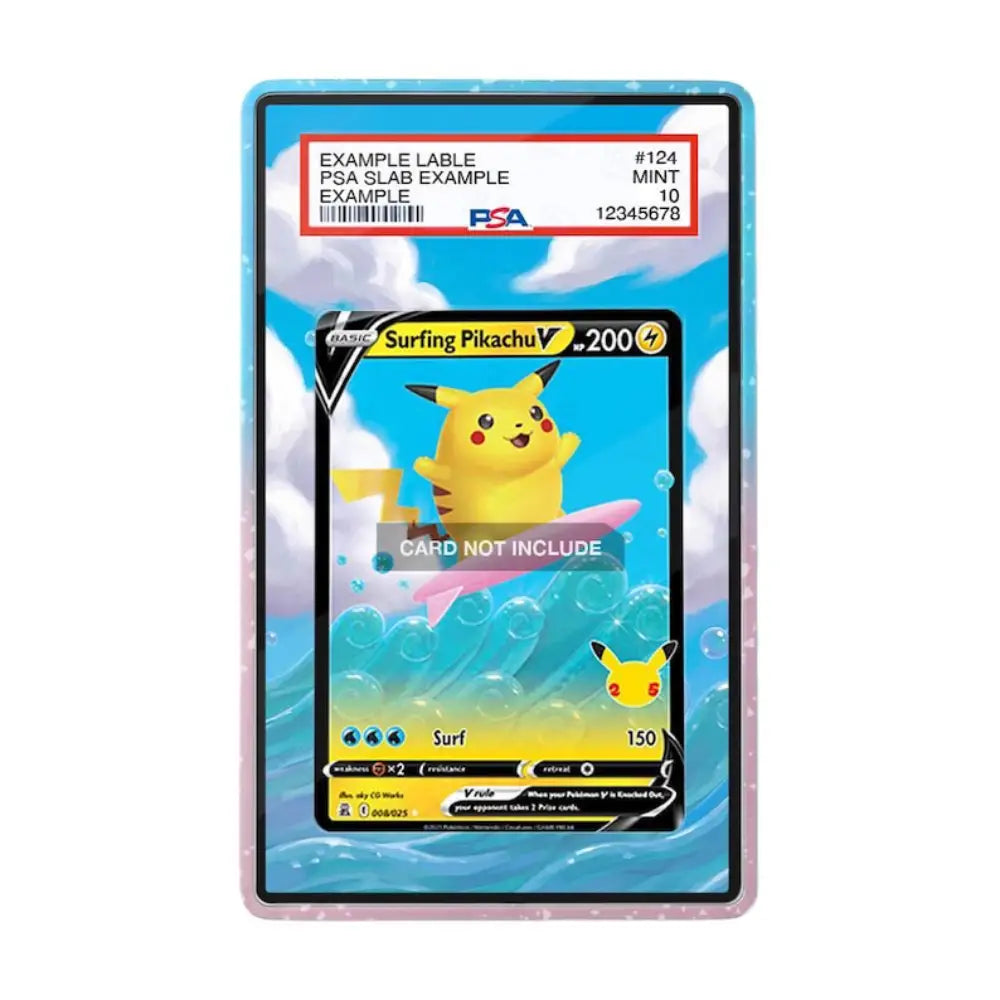 Surfing Pikachu V 008/025 Pokémon TCG Extended Art Graded Display Case