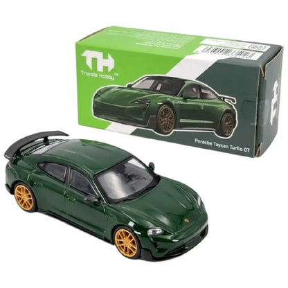 Trends Hobby Porsche Taycan Turbo GT No. 106 – 1:64 Premium Electric Sports Car Diecast Model