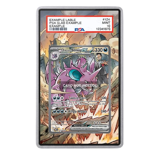 Team Rocket's Nidoking ex 233/182 Extended Art Graded Display Case