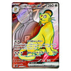 A Pokémon trading card featuring the EX evolutions of Charizard, with a holographic finish. The card shows a gray-haired trainer in the background and a bright yellow-green Charizard in the foreground, with Japanese text and game stats printed on it.