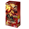 One Piece card game packaging with character artwork on a white background