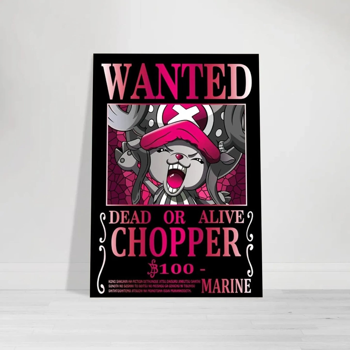 Tony Tony Chopper Wanted Poster One Piece Anime Wall Art - PokeTCG