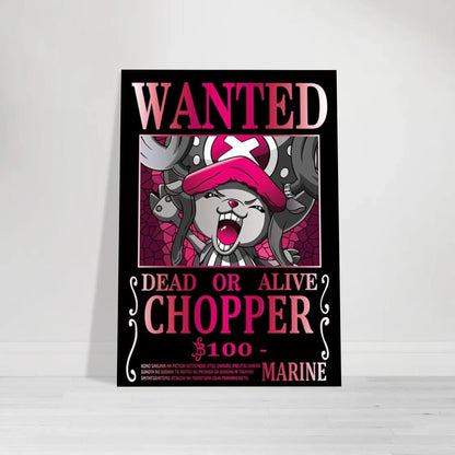 Tony Tony Chopper Wanted Poster One Piece Anime Wall Art - PokeTCG