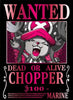 Tony Tony Chopper Wanted Poster One Piece Anime Wall Art - PokeTCG