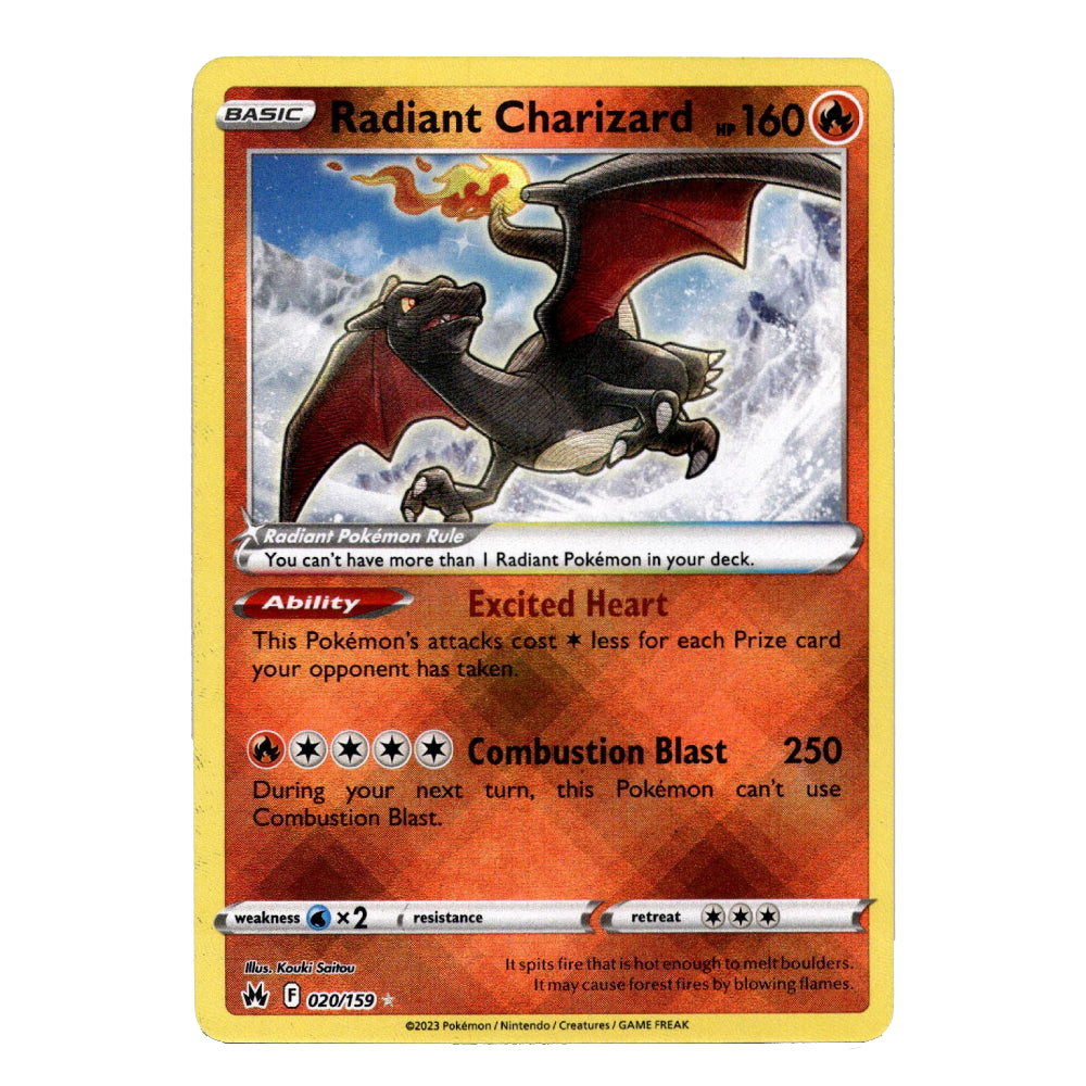 Radiant Charizard 020/159 SWSH Holo Crown Zenith Radiant Rare Pokemon Card