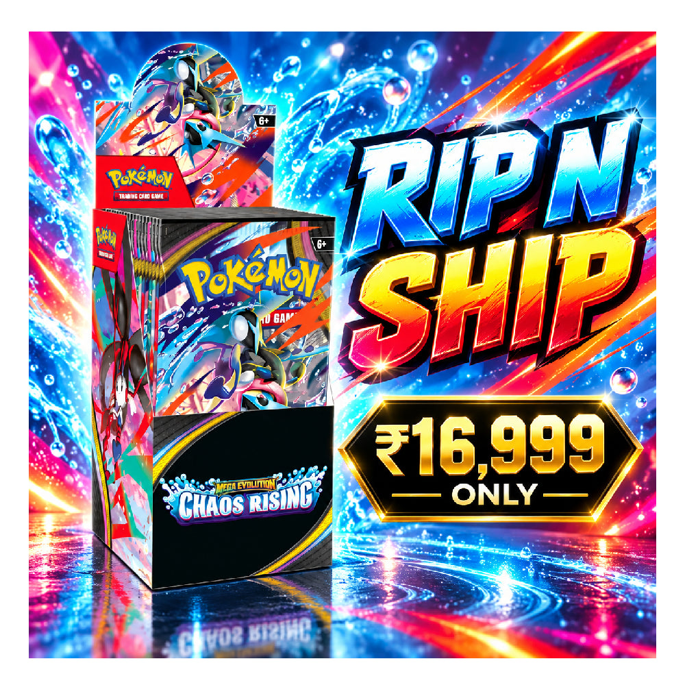 Pokémon Mega Evolution Chaos Rising Booster Display 18 Packs Rip N Ship