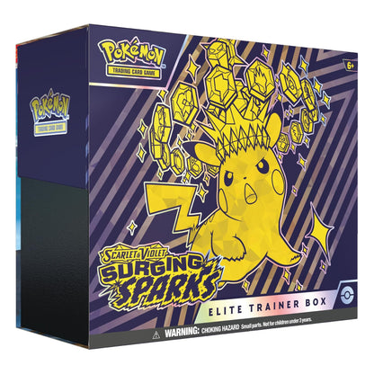 Pokémon Scarlet & Violet Surging Sparks Elite Trainer Box 9 Packs Rip N Ship