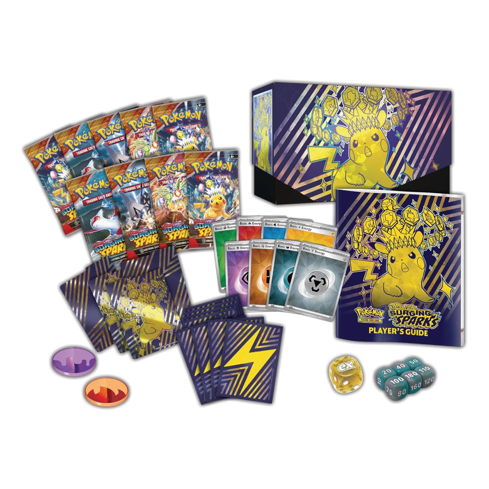 Pokémon Scarlet & Violet Surging Sparks Elite Trainer Box 9 Packs Rip N Ship