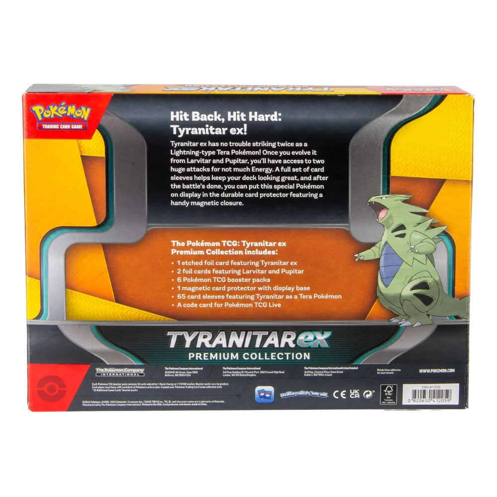 Pokémon TCG Tyranitar ex Premium Collection Box 6 Packs Rip N Ship