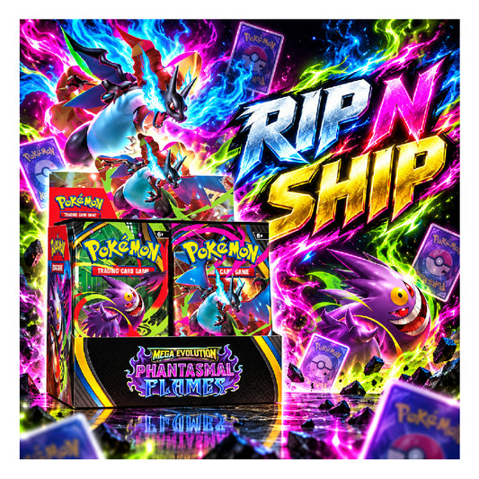 Pokémon Mega Evolution Phantasmal Flames Booster Display 36 Packs Rip N Ship
