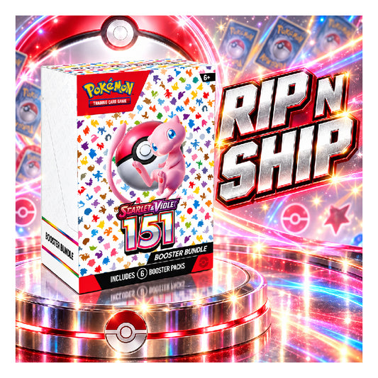 Pokémon TCG 151 Booster Bundle - 6 Packs - Rip N Ship