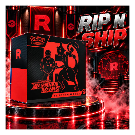 Pokémon TCG Destined Rivals ETB - 9 Packs - Rip & Ship