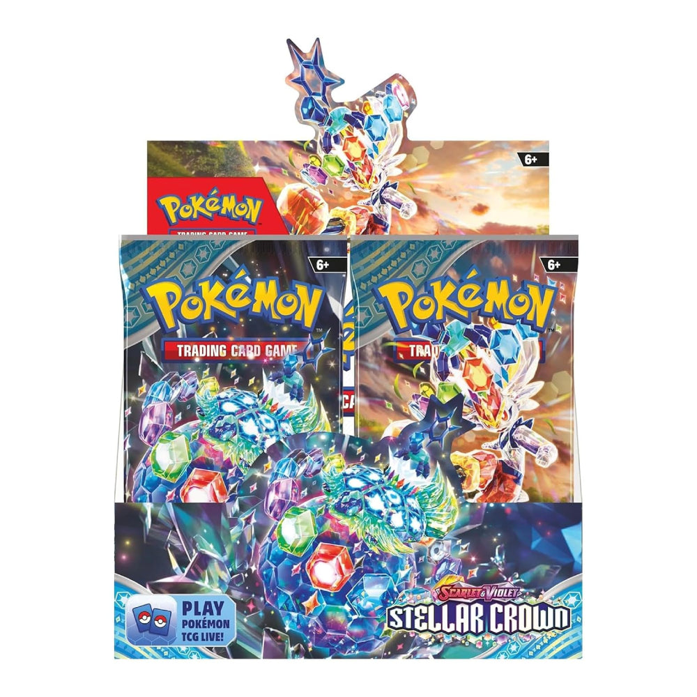 Pokémon TCG Scarlet & Violet Stellar Crown Booster Box 36 Packs Rip N Ship