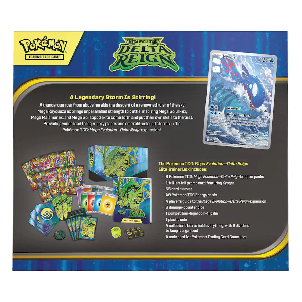 Pokémon TCG Mega Evolution Delta Realm Elite Trainer Box Rip N Ship