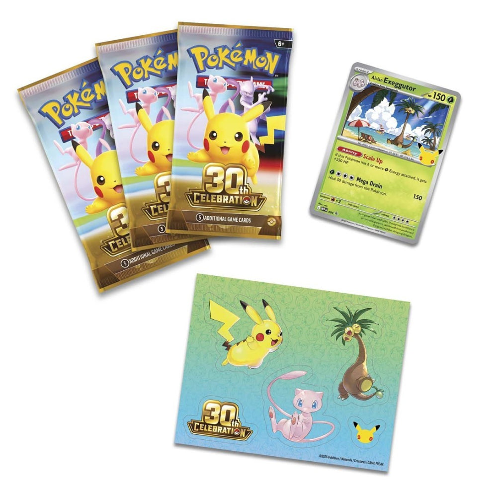 Pokémon TCG 30th Celebration Tech Sticker Collection Rip N Ship