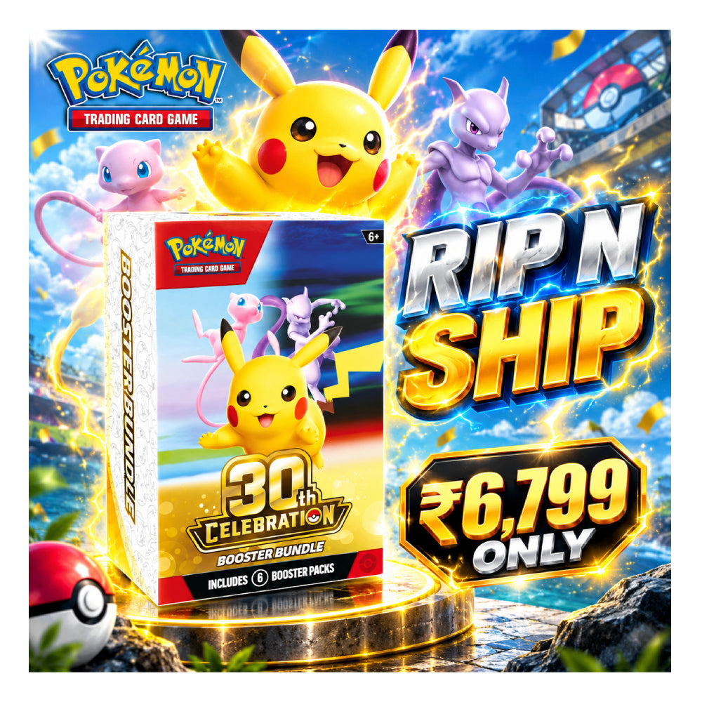 Pokémon TCG 30th Celebration Booster Bundle 6 Packs Rip N Ship