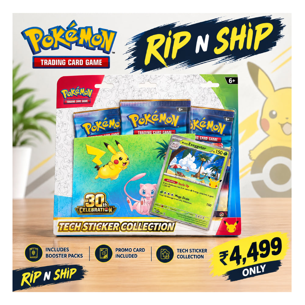Pokémon TCG 30th Celebration Tech Sticker Collection Rip N Ship