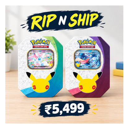 Pokémon TCG 30th Celebration Random 1 Mini Tin Collection Rip N Ship
