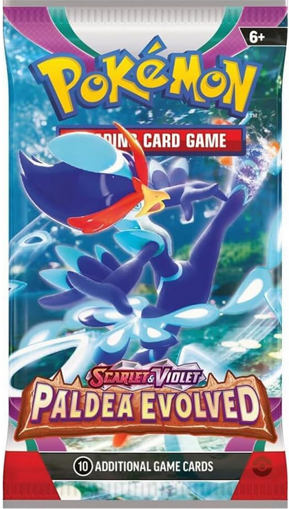 Pokémon trading card game pack featuring Paldea Evolved theme