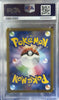 Pokémon trading card in a PSA protective case with a Poké Ball design.