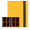 Yellow blinder with black strip  4  pocket card holder
