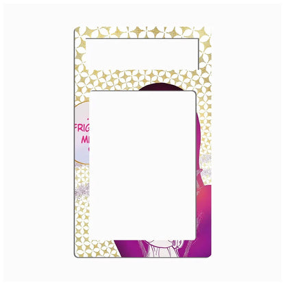 Phone case with gold geometric pattern and colorful design on a white background