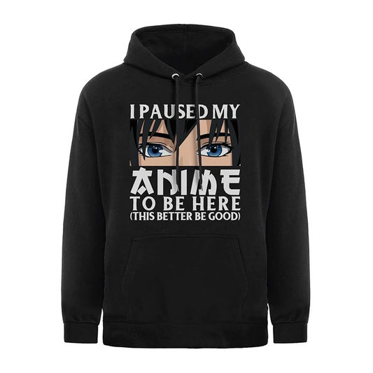 Anime hoodie for men and teen boys classic long sleeve casual sweatshirt