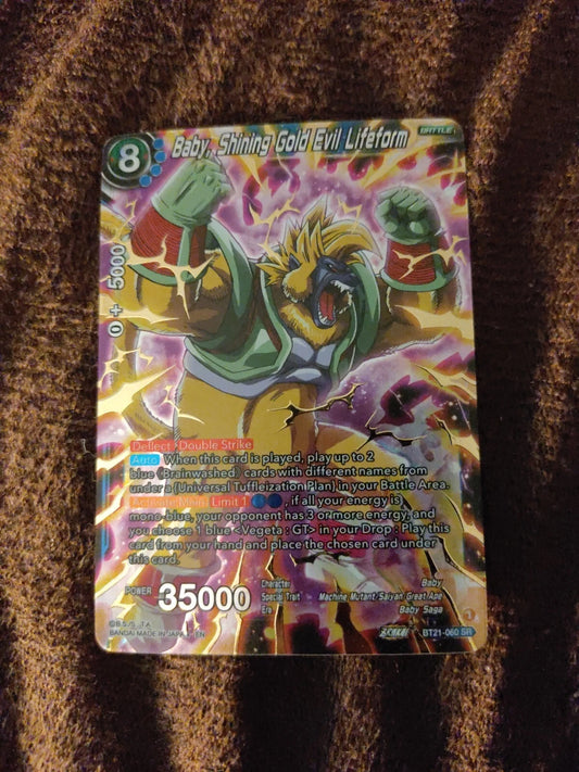 Baby Shining Gold Evil Lifeform BT21-060 SPR Dragon Ball Super Special Rare foil card available