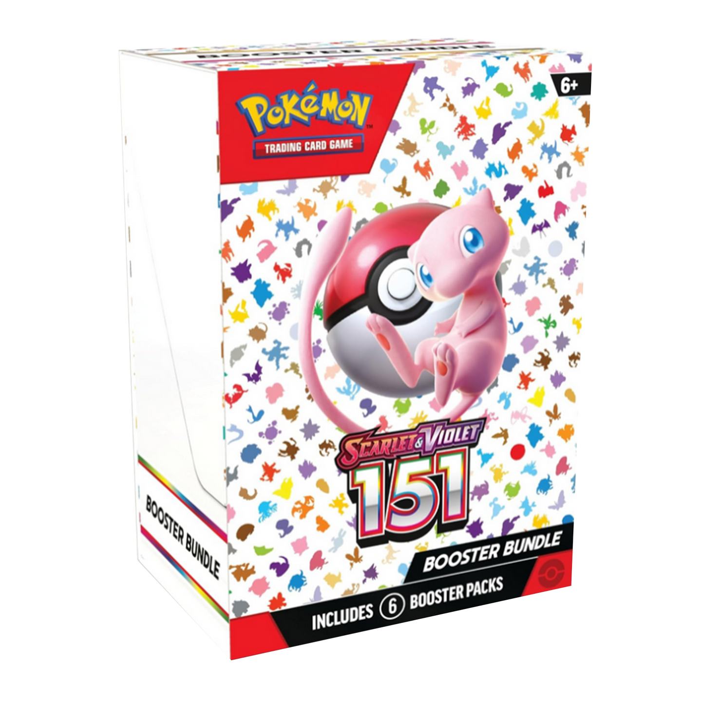 Pokémon trading card game booster bundle packaging with colorful design and Poké Ball illustration.