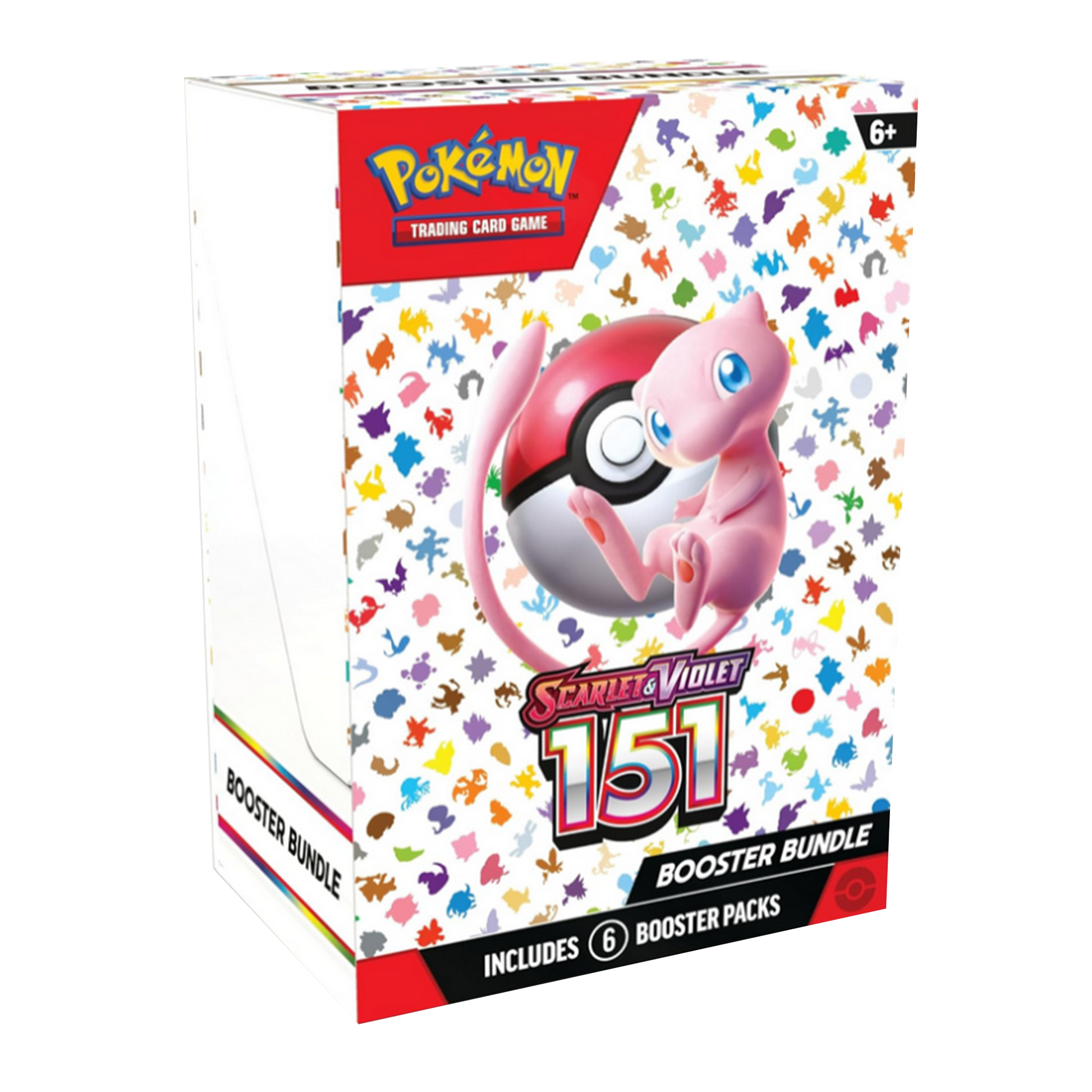 Pokémon trading card game booster bundle packaging with colorful design and Poké Ball illustration.