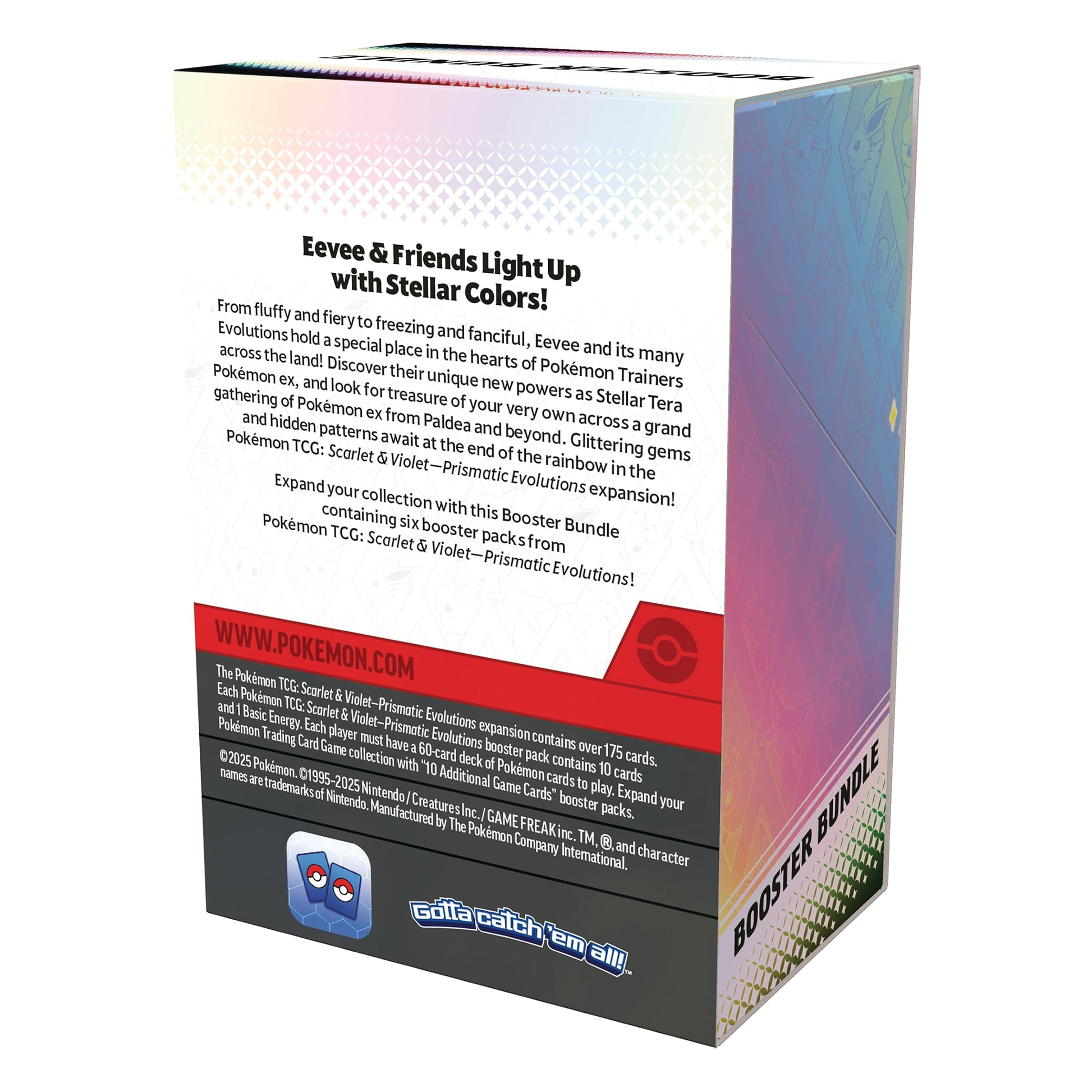 Pokemon trading card game booster box with colorful design and text