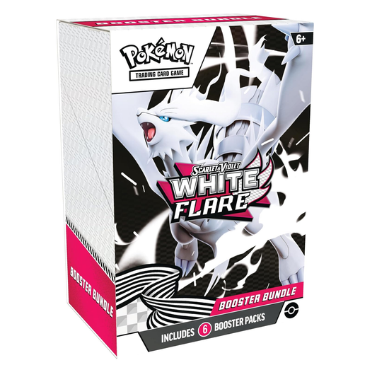 Pokémon trading card game booster bundle packaging with a Pokémon character on a white background