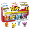 Funko Bitty Pop! Pokemon figure set packaging with figures displayed in front.