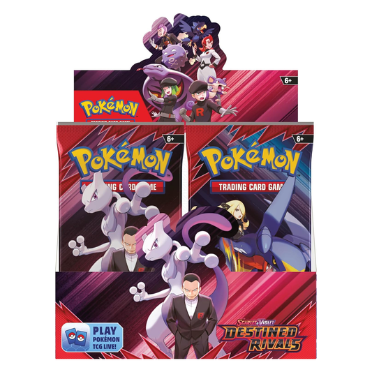 Pokémon trading card game packs with character illustrations on a white background
