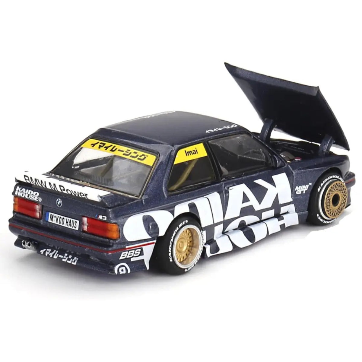 Kaido House x MINI GT BMW M3 E30 Kaido Works V1 Dark Blue KHMG154 – 1:64 Premium Diecast Model Car