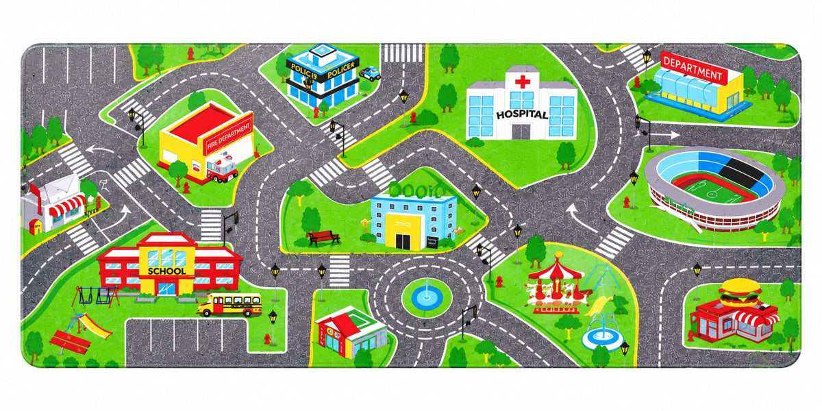 Gen-Z City Vibes Gaming Mouse Pad – Ultimate Urban Adventure Desk Mat