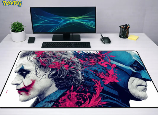 DC Comics "Eternal Rivals" Batman & Joker XXL Gaming Mousepad – 24" x 12" Aesthetic Desk Mat- Poketcg.in