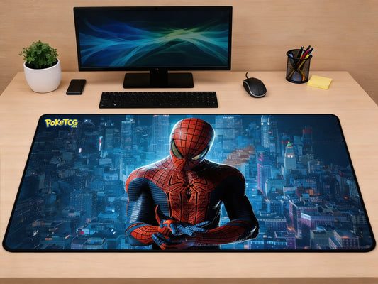 The Amazing Spider-Man "Midnight City" XXL Gaming Mousepad – 24" x 12" Aesthetic Desk Mat- Poketcg.in