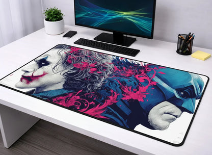 DC Comics "Eternal Rivals" Batman & Joker XXL Gaming Mousepad – 24" x 12" Aesthetic Desk Mat- Poketcg.in