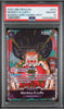 A graded One Piece EN trading card of Monkey D. Luffy, PSA 10 Gem Mint condition, encapsulated in a clear plastic grading slab.
