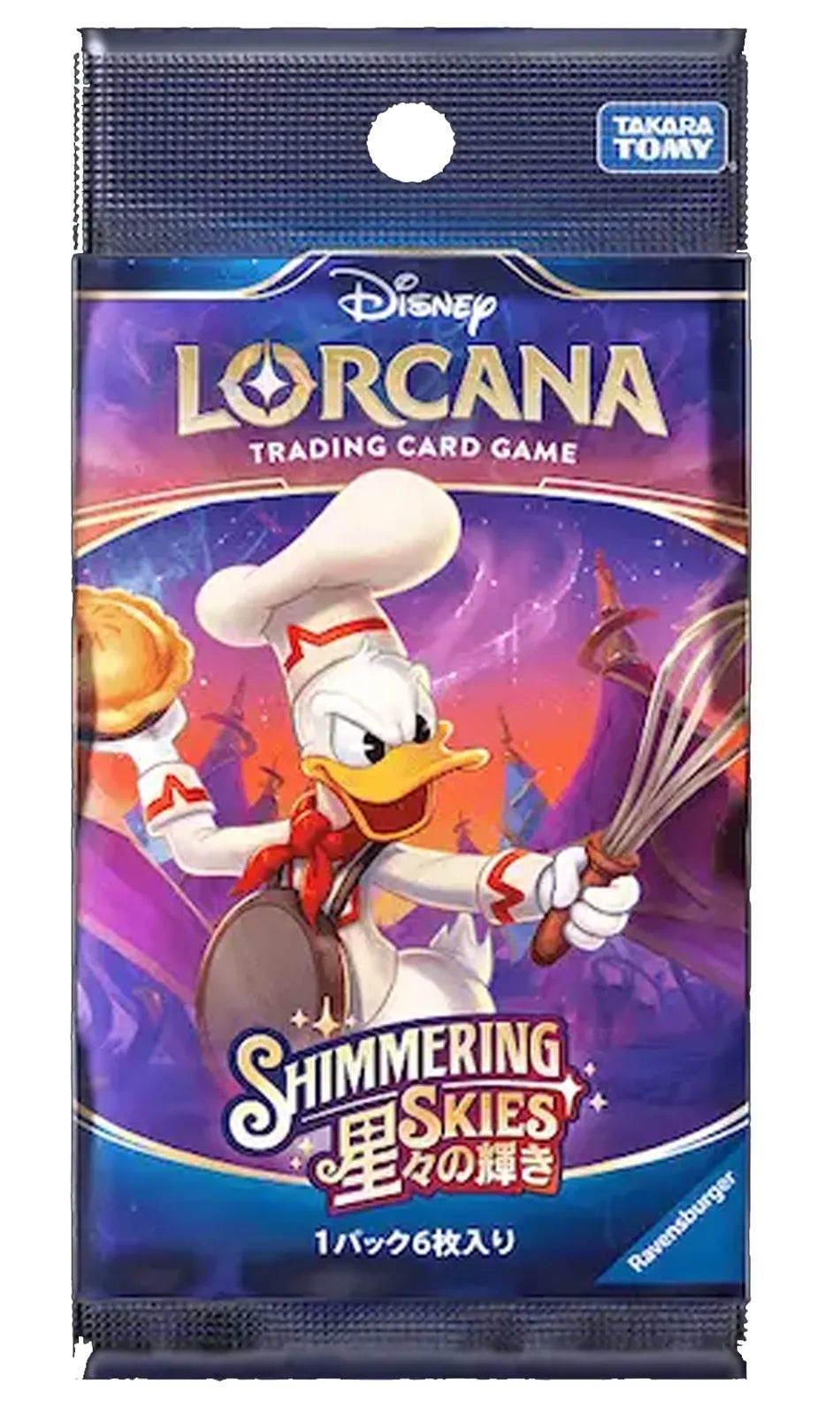 Disney Lorcana Trading Card Game – Shimmering Skies Japanese Booster Pack – Random