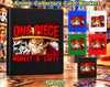 One Piece Monkey D. Luffy anime card binders in black, blue, white, green, and red featuring character artwork for trading card collectors.