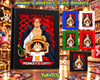 One Piece Red anime card binder featuring Monkey D. Luffy and Shanks-inspired artwork in black, blue, white, green, and red.