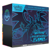 Pokémon TCG Mega Evolution Phantasmal Flames Elite Trainer Box sealed with booster packs and official Pokémon accessories