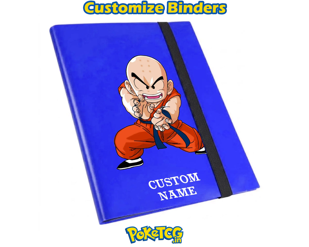 Krillin Dragon Ball Card Album – Custom Name 9-Pocket Anime TCG Collection Book
