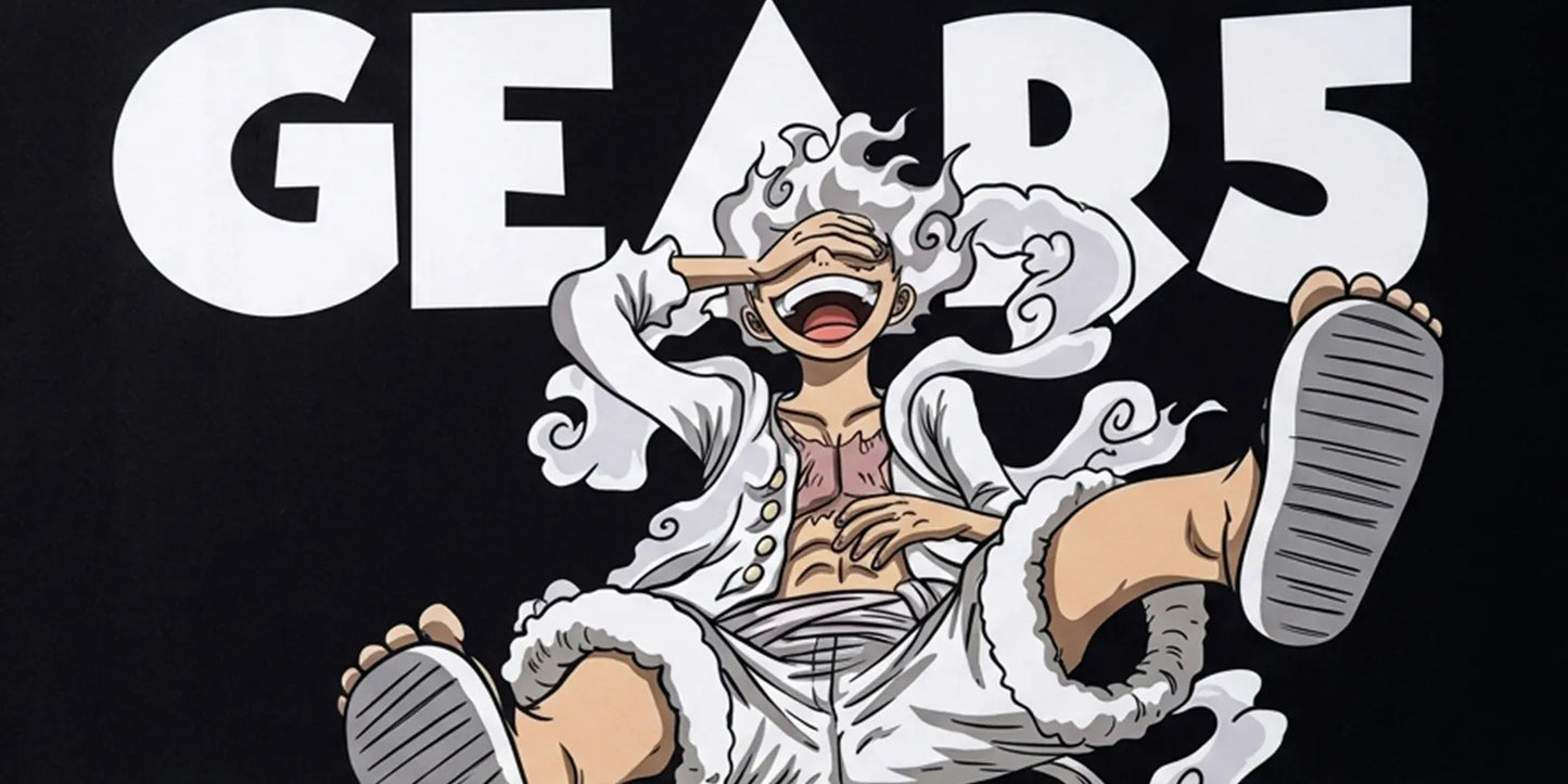 Gear 5 Luffy Mousepad Anime Desk Mat XL One Piece Nika Power Gaming Mouse Pad Black White - PokeTCG