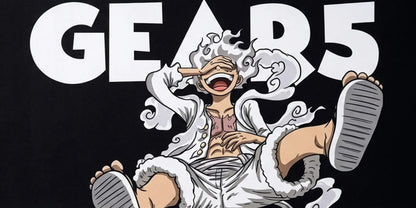 Gear 5 Luffy Mousepad Anime Desk Mat XL One Piece Nika Power Gaming Mouse Pad Black White - PokeTCG