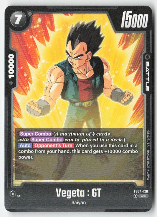 DBS Fusion - Vegeta: GT FB04-120 Uncommon - Regular NM - Ultra Limit - Poketcg